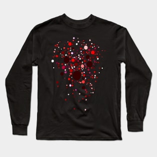 abstract point face Long Sleeve T-Shirt